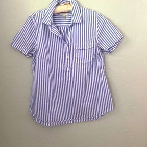 J Crew Blouse/Shirt Size 10 short sleeve